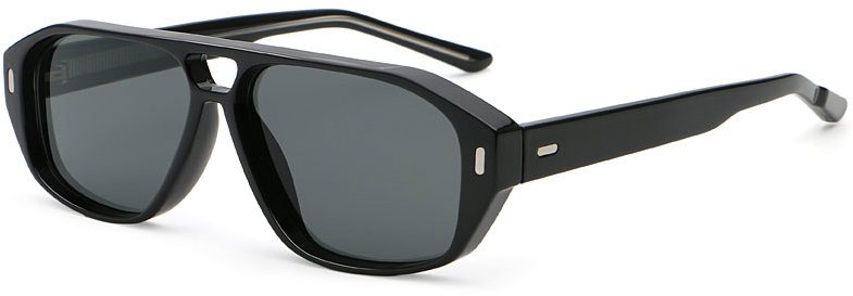 VeyRey Slnečné okuliare Prexail čierna obruba, čierne sklá