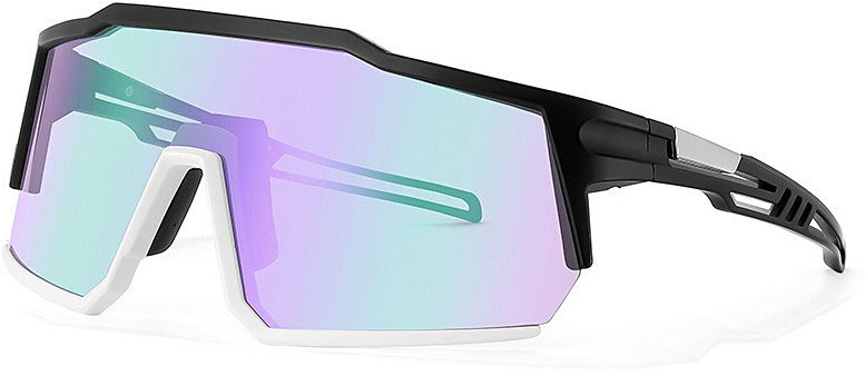 VeyRey Športové slnečné okuliare Adha čierna obruba, fialové sklá