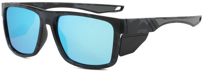 VeyRey Športové polarizačné slnečné okuliare Libish čierna obruba, modrá sklá