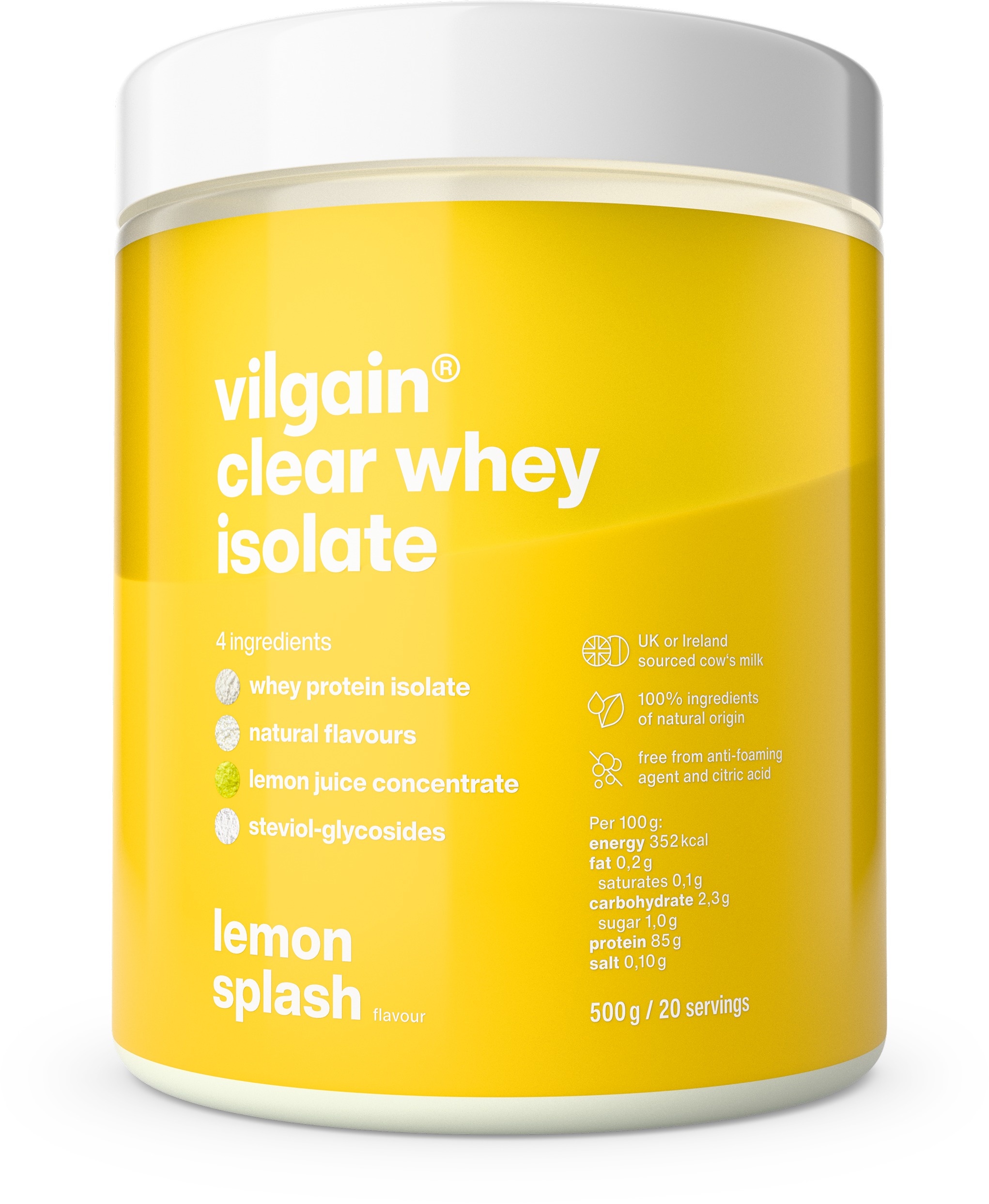 Vilgain Clear Whey Isolate 500 g lemon splash