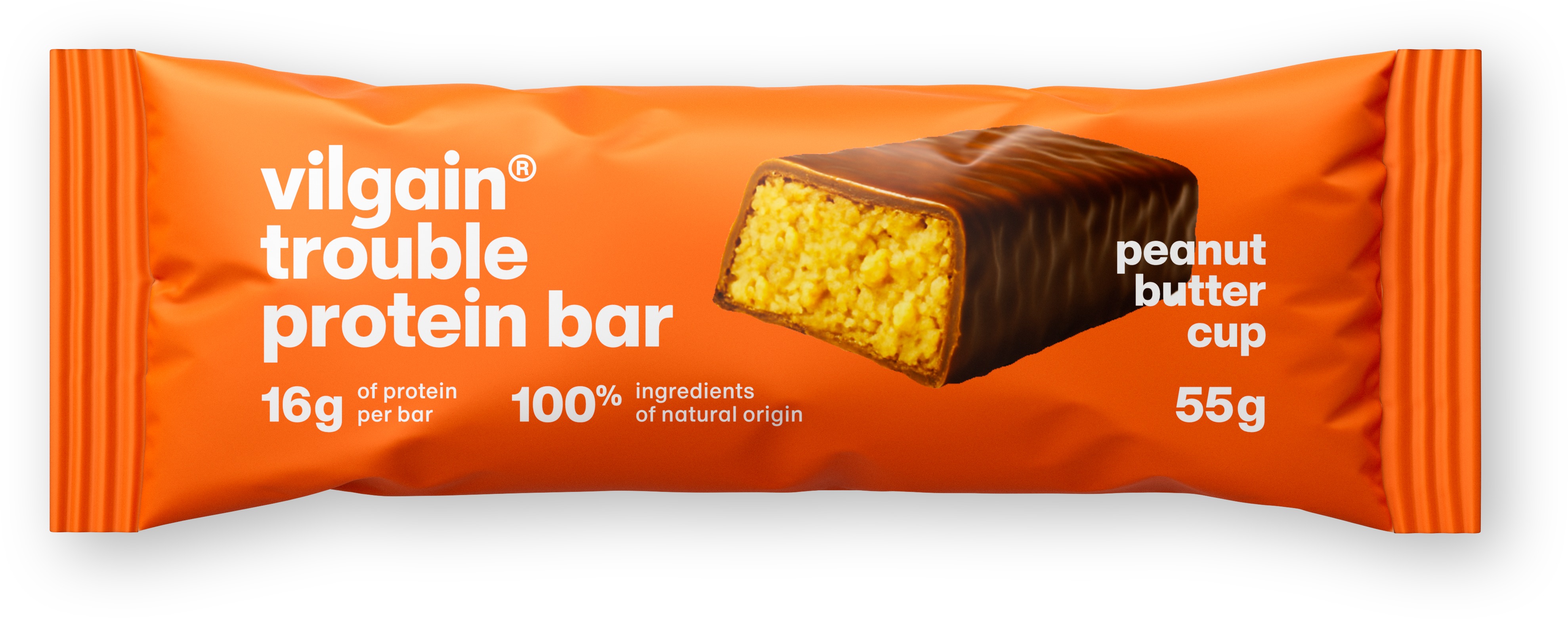 Vilgain Trouble Protein Bar 55 g Peanut butter cups