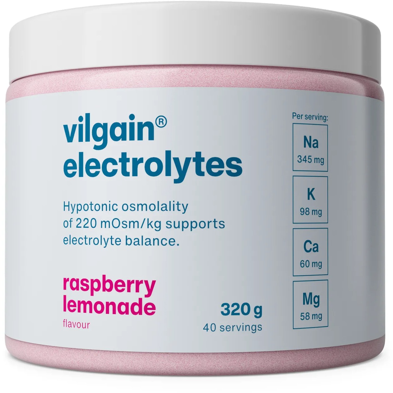 Vilgain Elektrolyty malinová limonáda 320 g