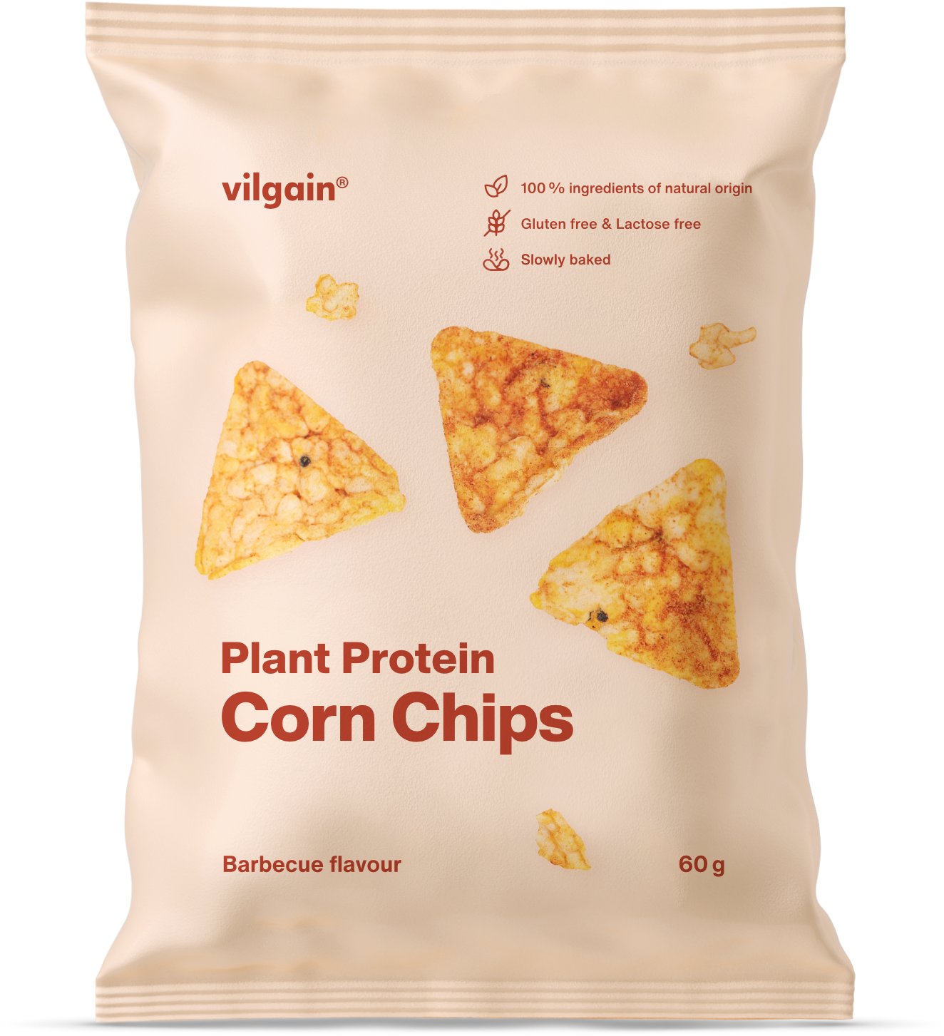 Vilgain Kukuričné proteínové chipsy BIO 60 g BBQ