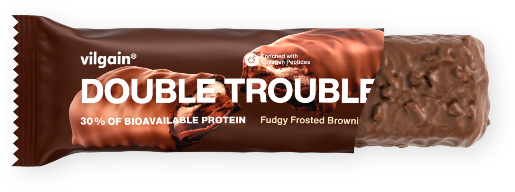 Vilgain Double Trouble Protein Bar 55 g Double chocolate with cream