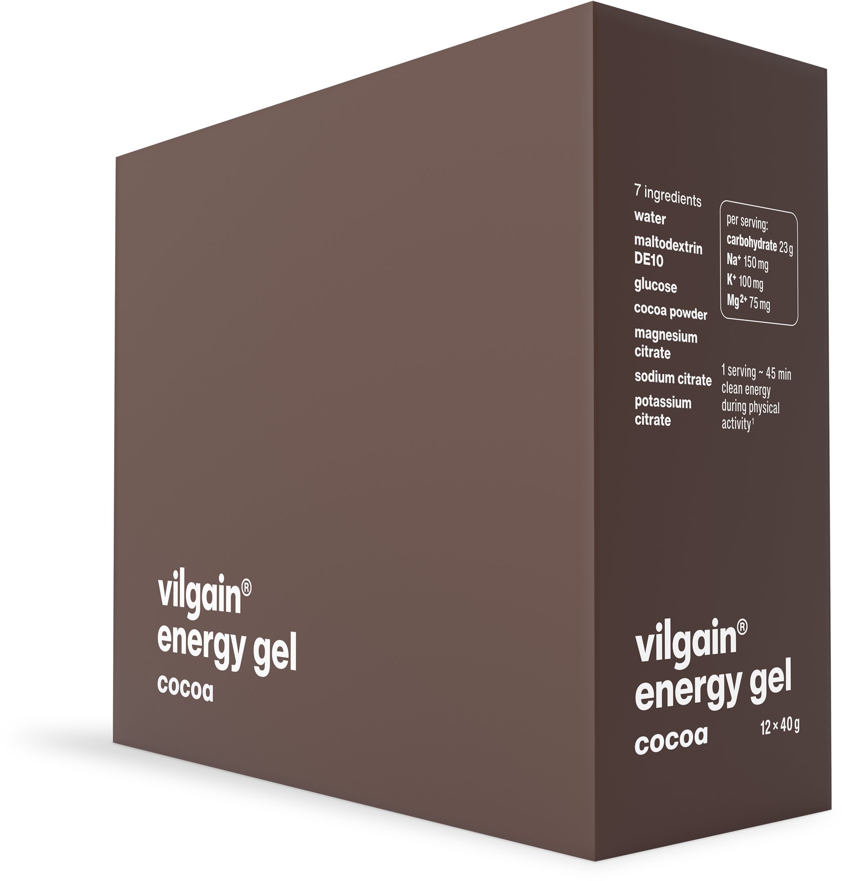 Vilgain Energy gél kakao 480 g (12× 40 g)