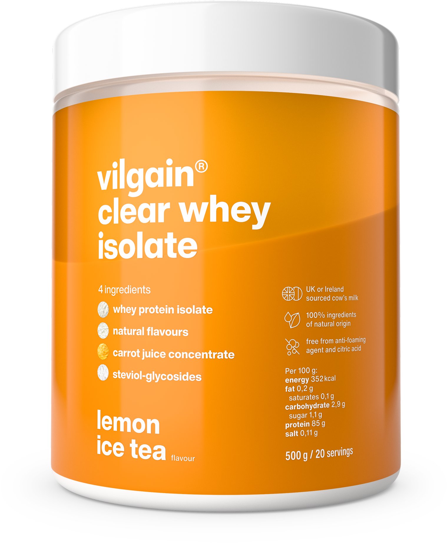 Vilgain Clear Whey Isolate 500 g Lemon ice tea