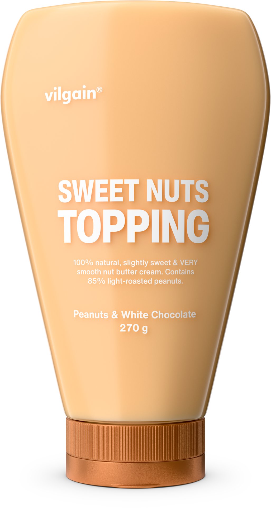 Vilgain Sweet Nuts Topping Arašidy s bielou čokoládou 270 g