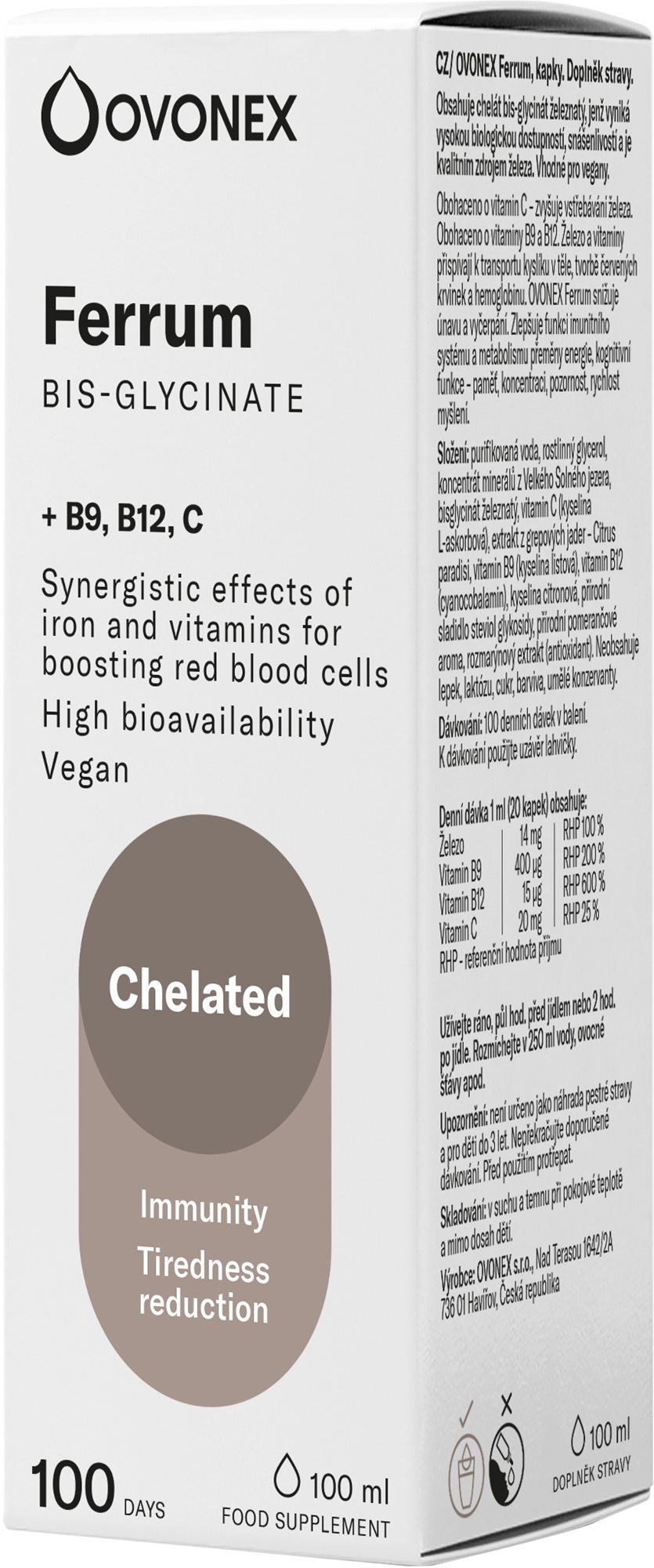 Železo Ovonex ferrum 100ml