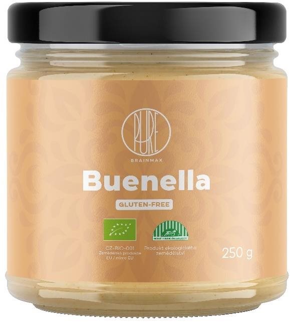 BrainMax Pure Buenella, Lieskoorieškový krém s bielou čokoládou, BIO, 250 g
