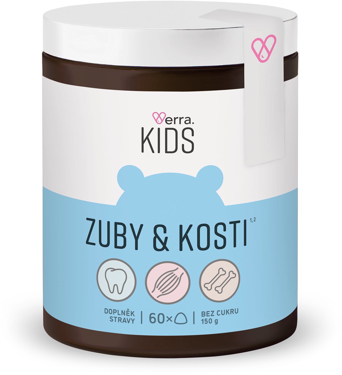 VERRA Kids Zuby a Kosti 60 dražé