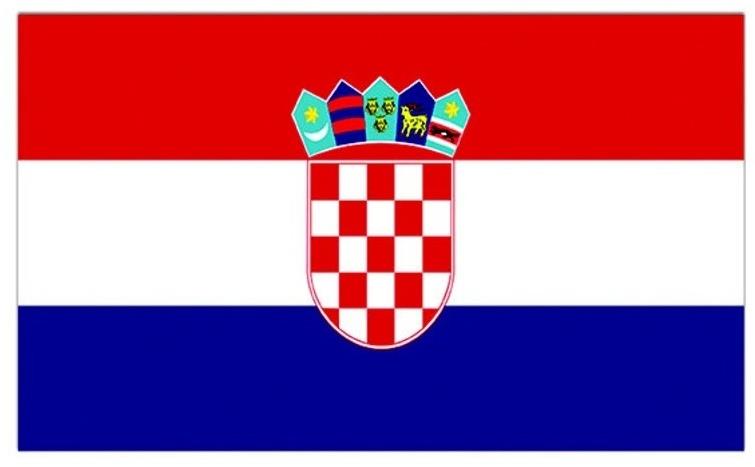 Funny Fashion Vlajka Chorvátsko 150 × 90 cm