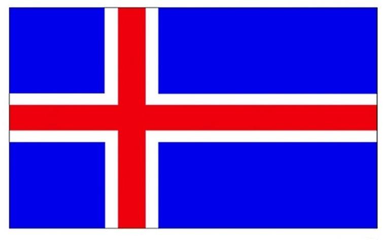 Funny Fashion Vlajka Island 150 × 90 cm