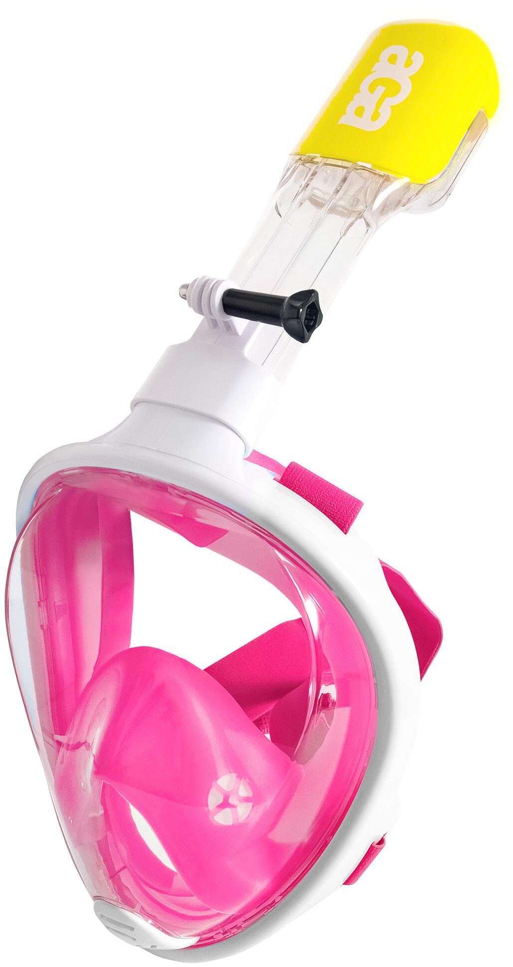Aga Celotvárová šnorchlovacia maska S/M DS1122 biela/ružová