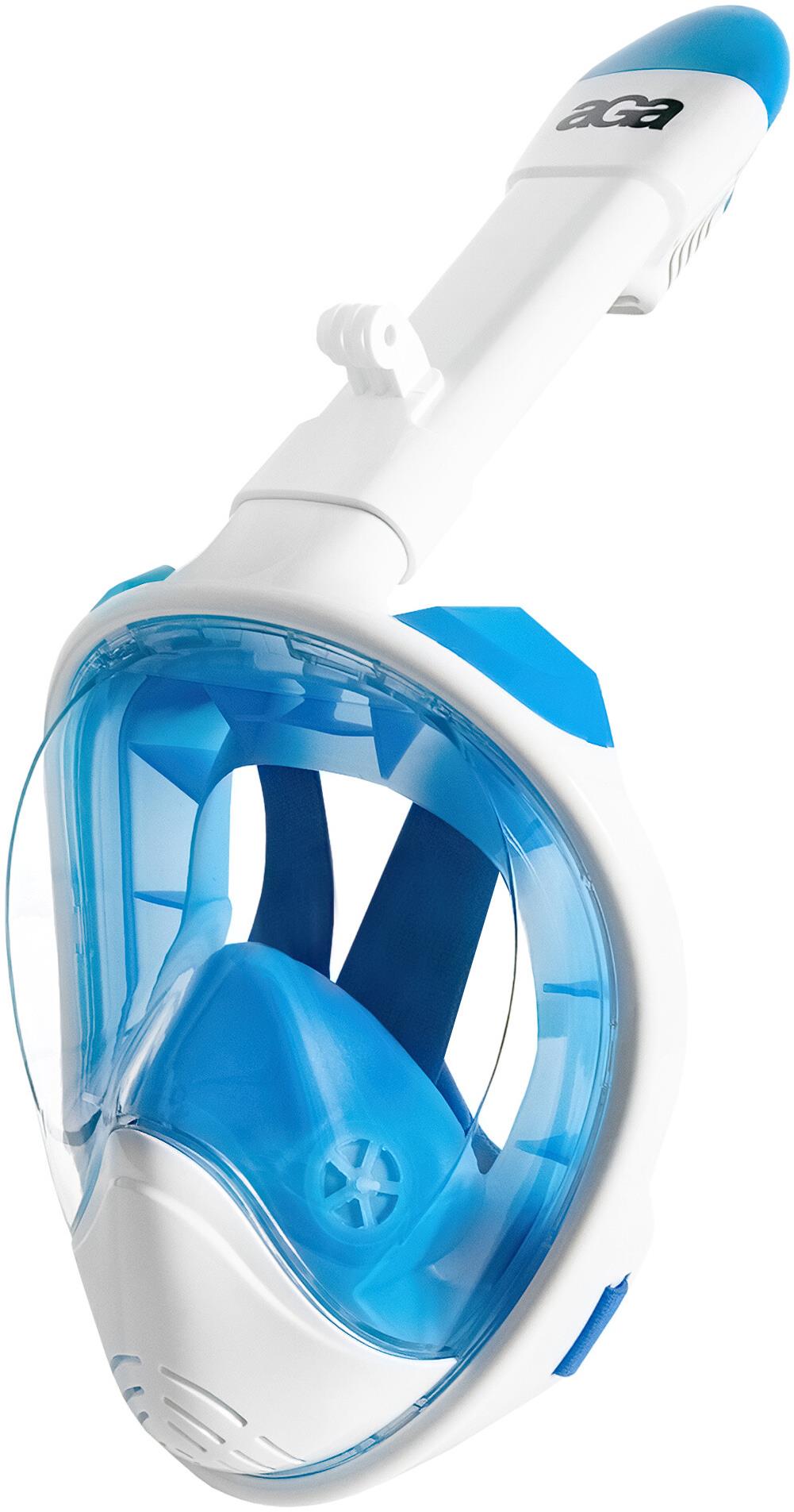 Aga Celotvárová šnorchlovacia maska L/XL DS1113 biela/modrá