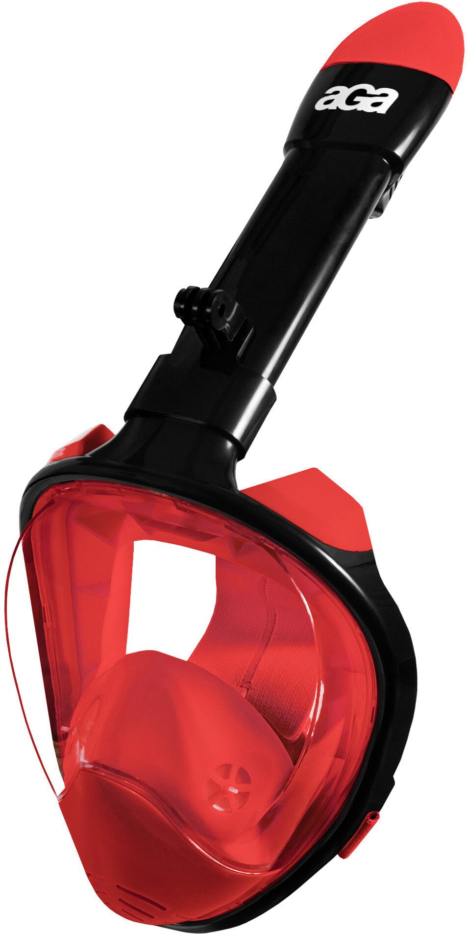 Aga Celotvárová šnorchlovacia maska S/M DS1121 čierna/červená