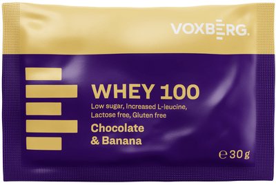 VOXBERG Protein Whey 100 Čokoláda a Banán 30 g