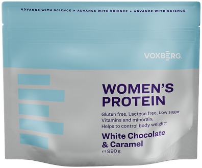 VOXBERG Women's Protein Biela Čokoláda & Karamel 990 g