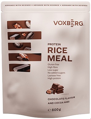 VOXBERG Protein Rice Meal Čokoláda kakaovej nibsy 600 g