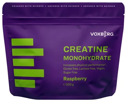VOXBERG Kreatín Monohydrát Creapure 500 g malina