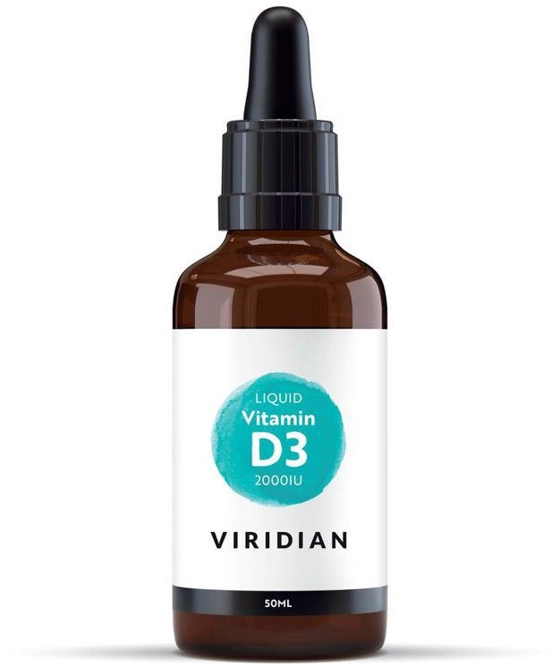 Viridian Liquid Vitamín D3 2000 IU 50 ml