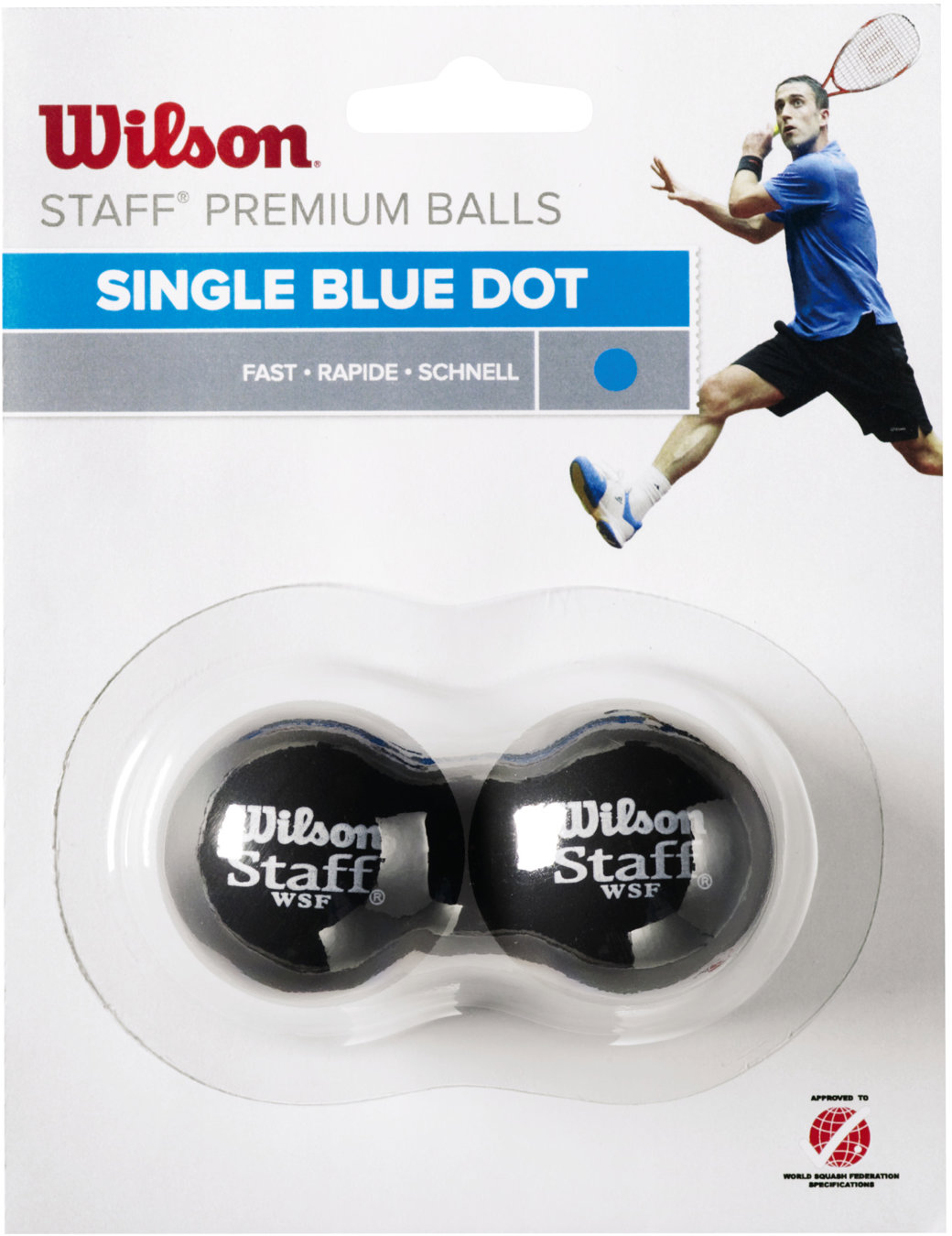 Wilson Staff Squash 2 Ball BL DOT
