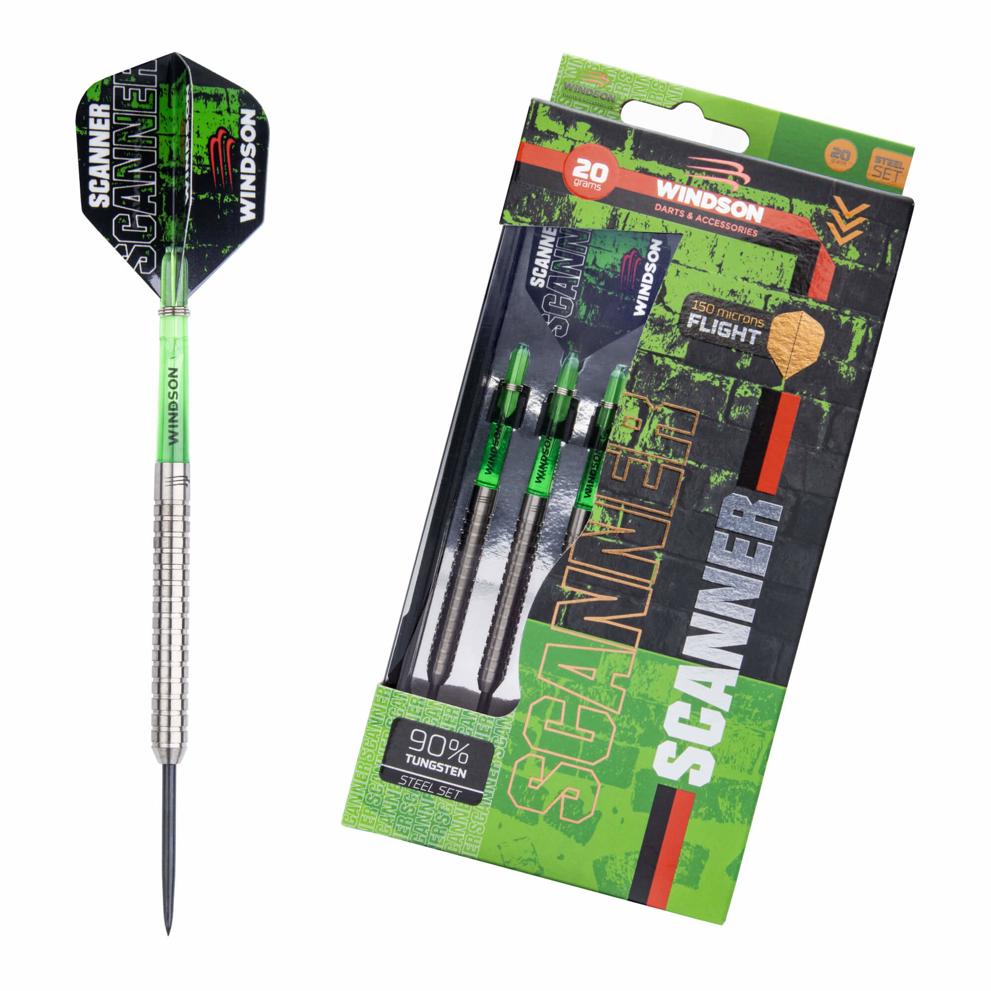 Windson tungsten sada Scanner Green Steel 20 g