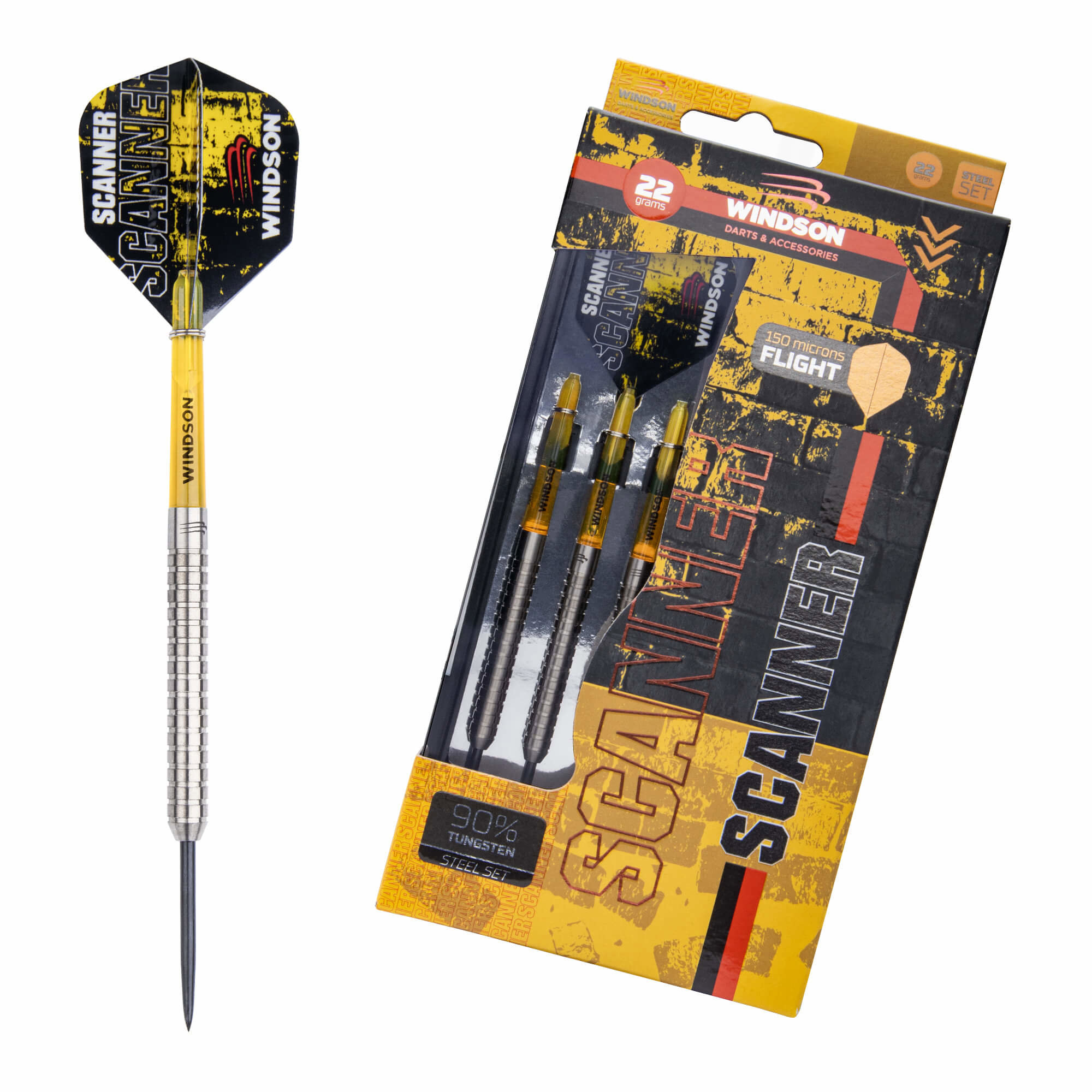 Windson tungsten sada Scanner Yellow Steel 22 g