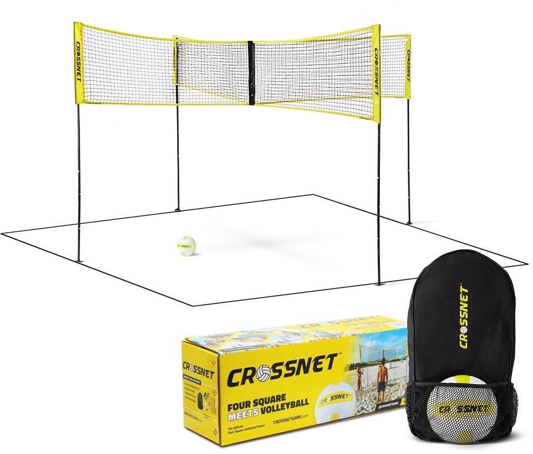 Crossnet súprava – 4 rohové siete, tyče, volejbalová lopta