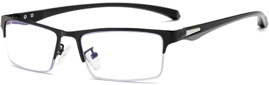 VeyRey, okuliare Sture blokujúce modré svetlo, hranaté čierne