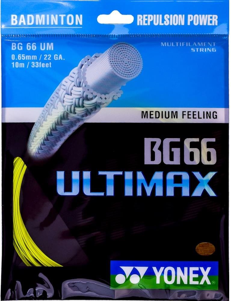Yonex BG 66 ULTIMAX, 0,65 mm, 10 m, YELLOW