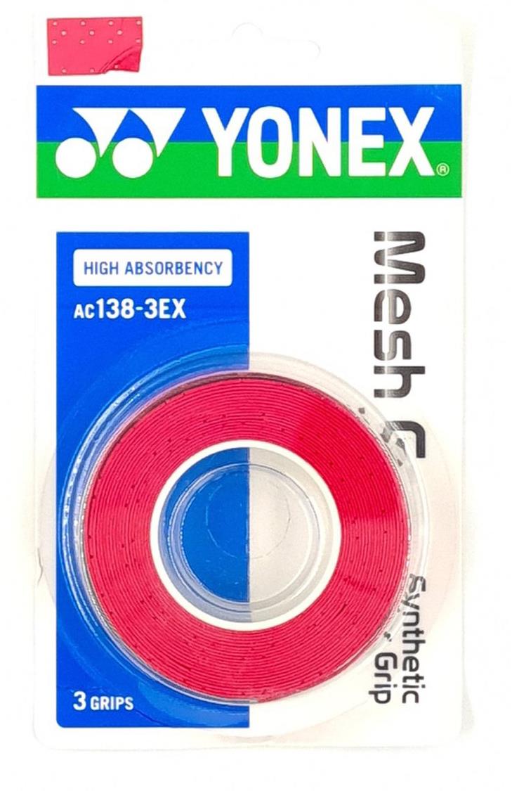 Yonex Mesh Grip 3 ks, červená