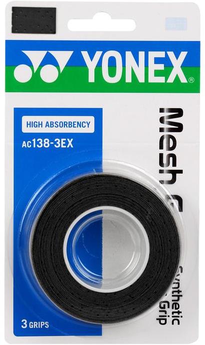 Yonex Mesh Grip 3 ks, čierna
