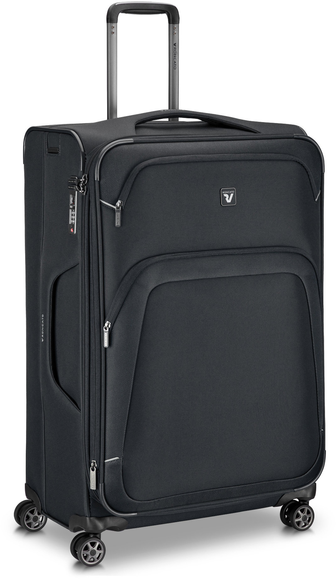 Roncato cestovný kufor GATEWAY L čierny 78 × 48 × 30/34 cm
