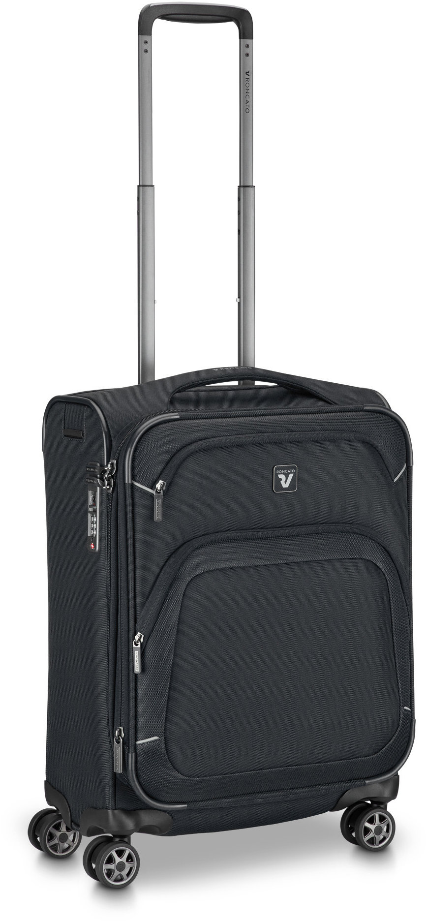 Roncato cestovný kufor GATEWAY S čierny 55 × 40 × 20/23 cm