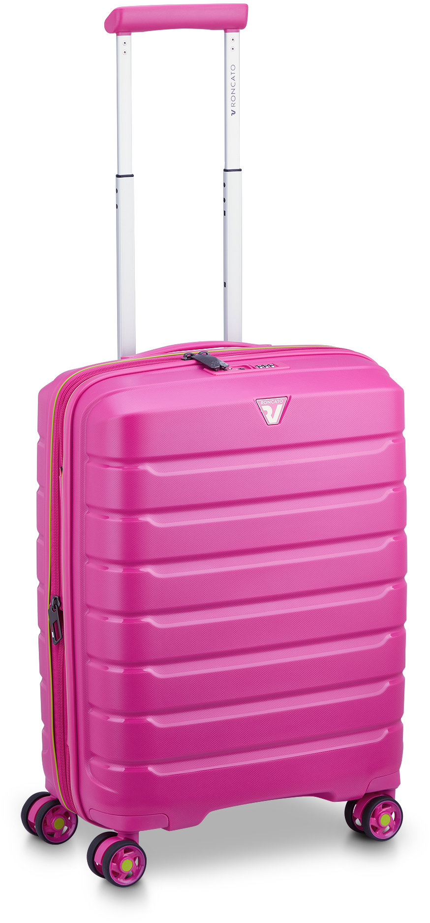 Roncato cestovný kufor B-FLYING S fuksiový 55 × 40 × 20/25 cm