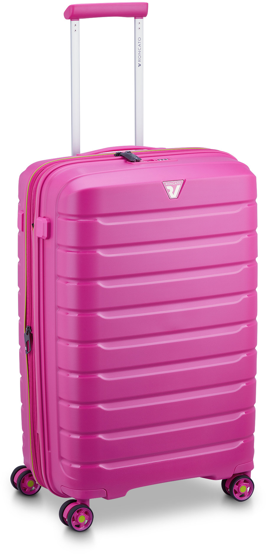 Roncato cestovný kufor B-FLYING M fuksiový 68 × 44 × 26/31 cm