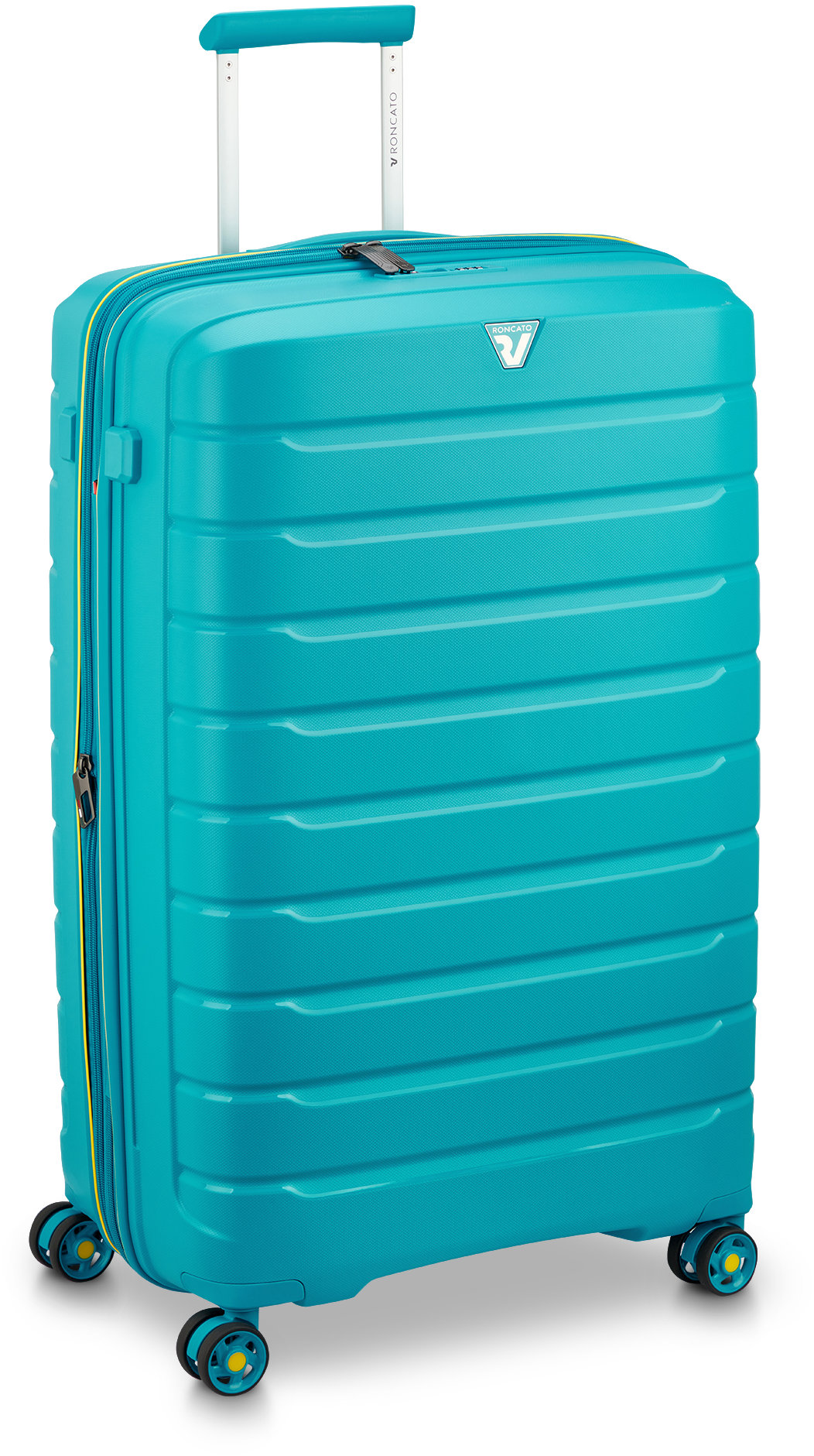 Roncato cestovný kufor B-FLYING L tyrkysový 78 × 50 × 30/35 cm
