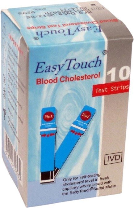 Prúžky EASY TOUCH – cholesterol 10 ks
