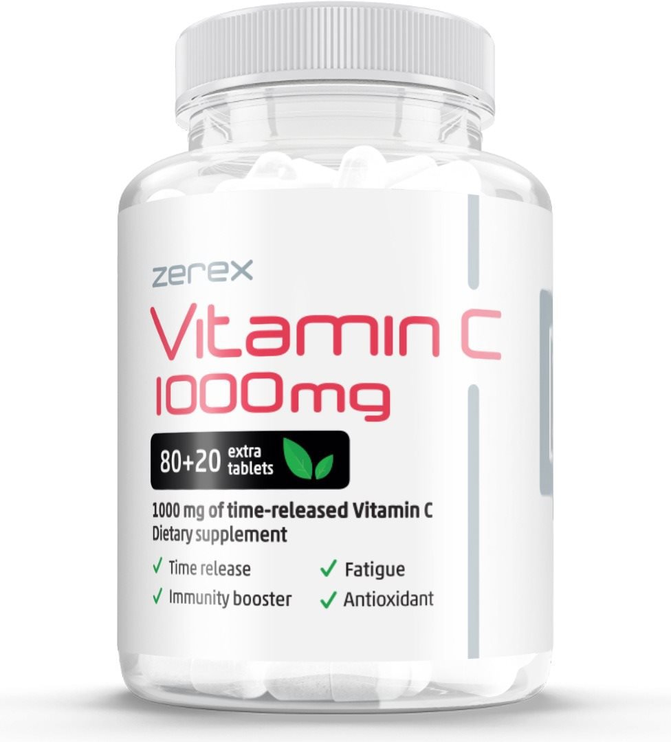 Zerex Vitamín C 1000 mg s postupným uvolňovaním, 100 tabliet