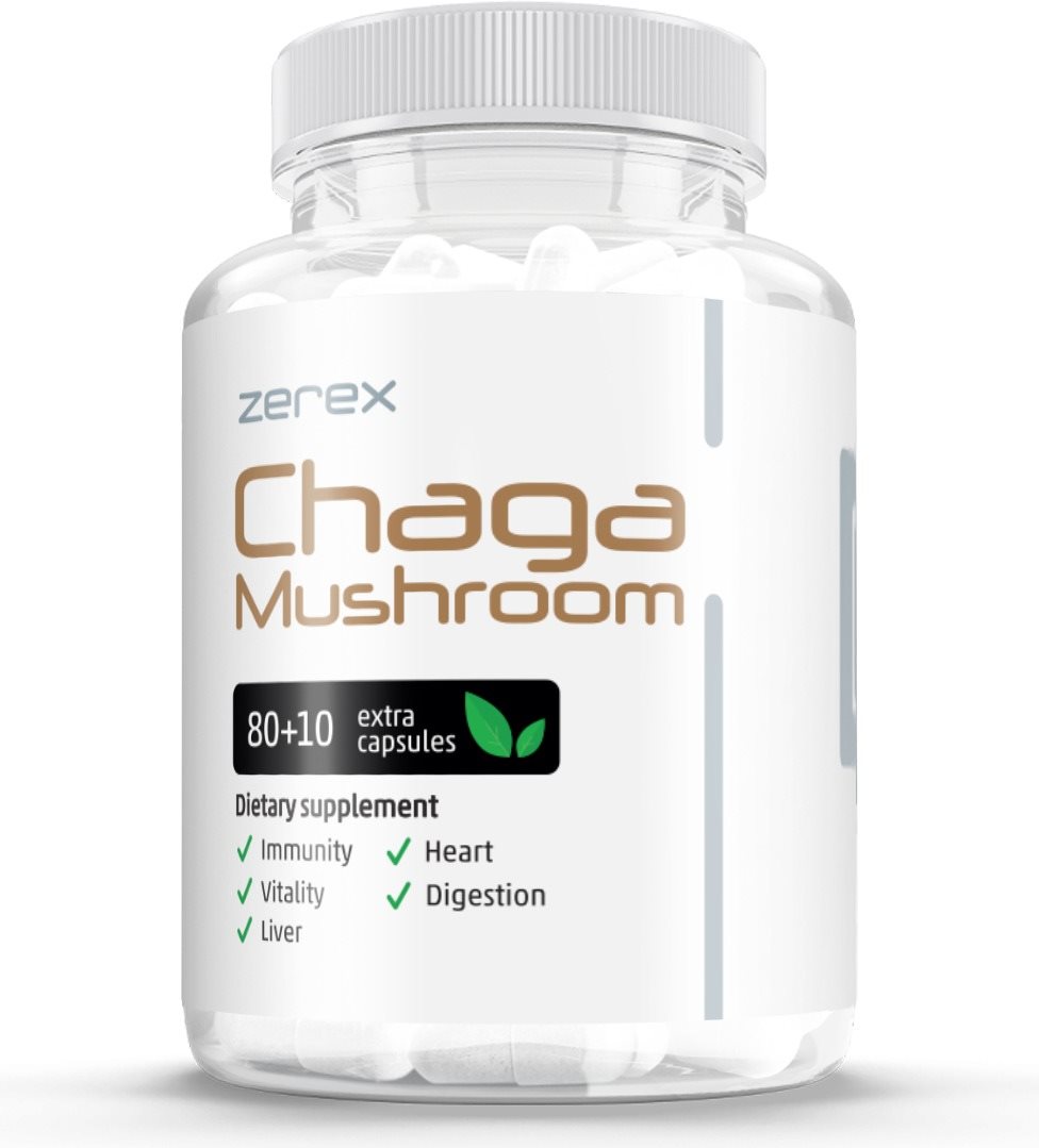 Zerex Chaga Extrakt 40 %, 90 kapsúl