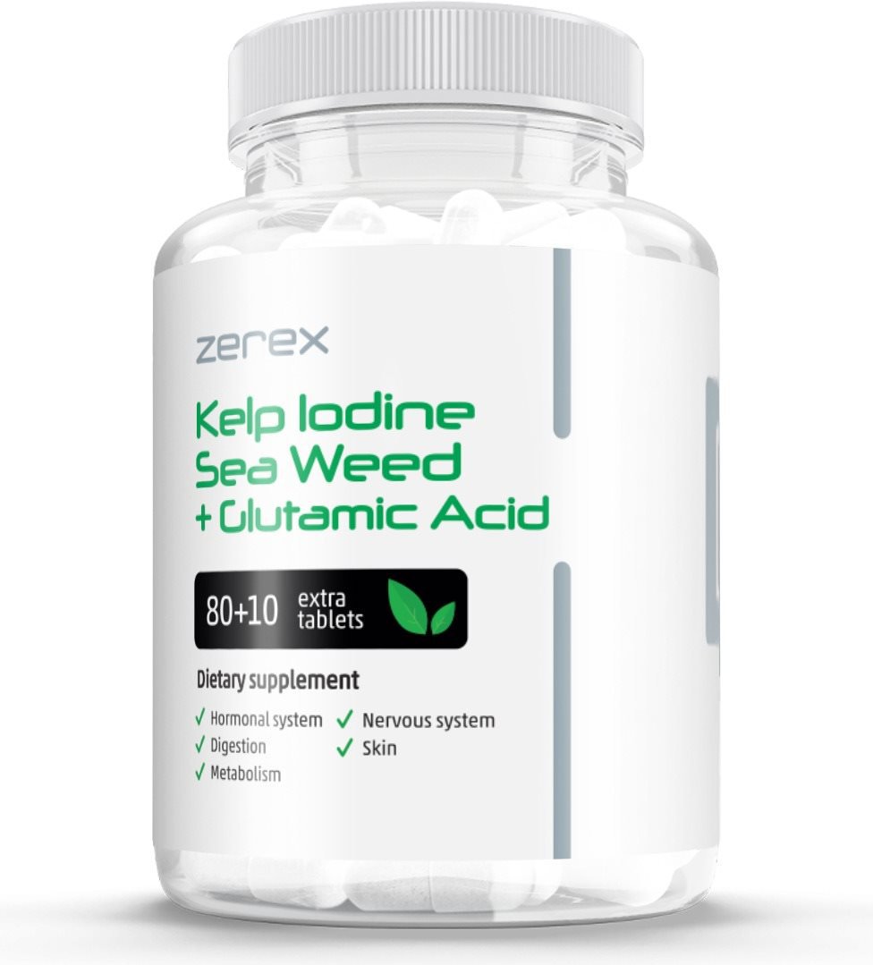 Zerex Kelp Morská riasa – jód, 90 tabliet