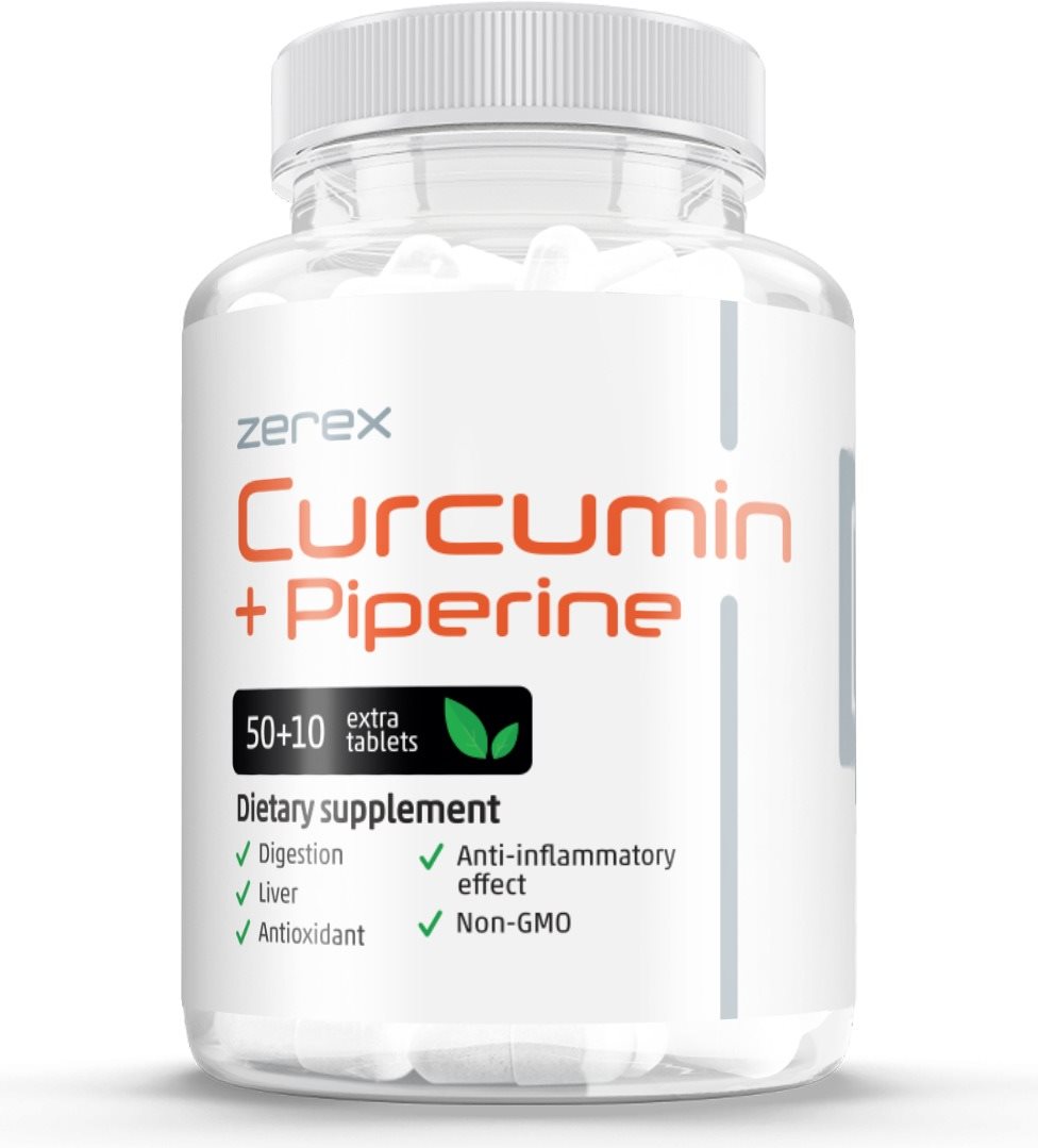 Zerex Kurkumin + Piperin, 60 tabliet