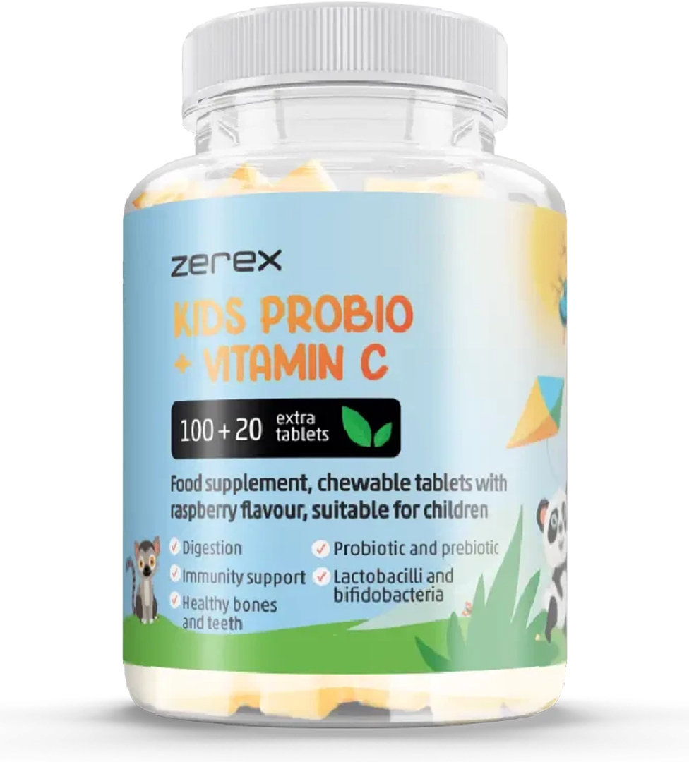 Zerex Kids Probio + Vitamín C, 120 kapsúl