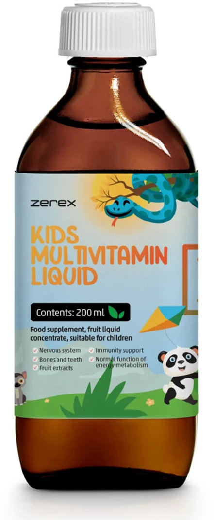 Zerex Kids Tekutý multivitamín, 200 ml