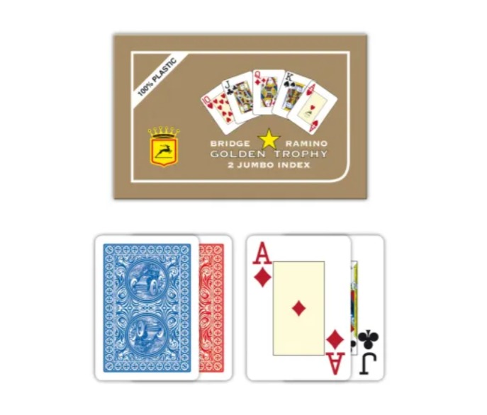 Modiano Ramino Golden Trophy – 2 Jumbo Index – Profi plastové karty