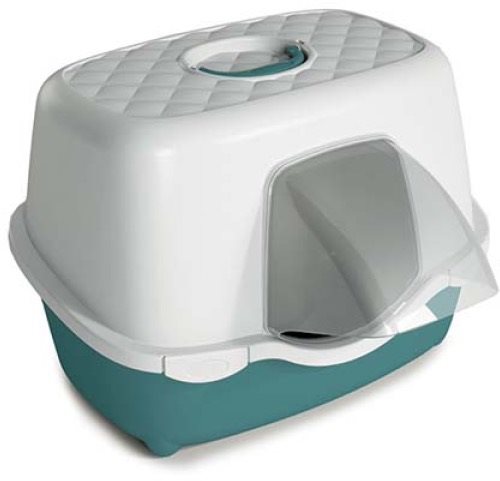 Stefanplast chic outdoor 56 × 54,5 × 39 cm biela / tmavo zelená