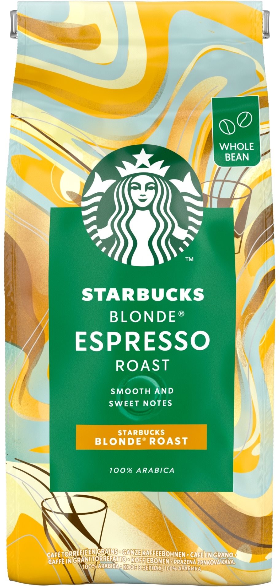 STARBUCKS® Blonde Espresso Roast, zrnková káva, 450 g