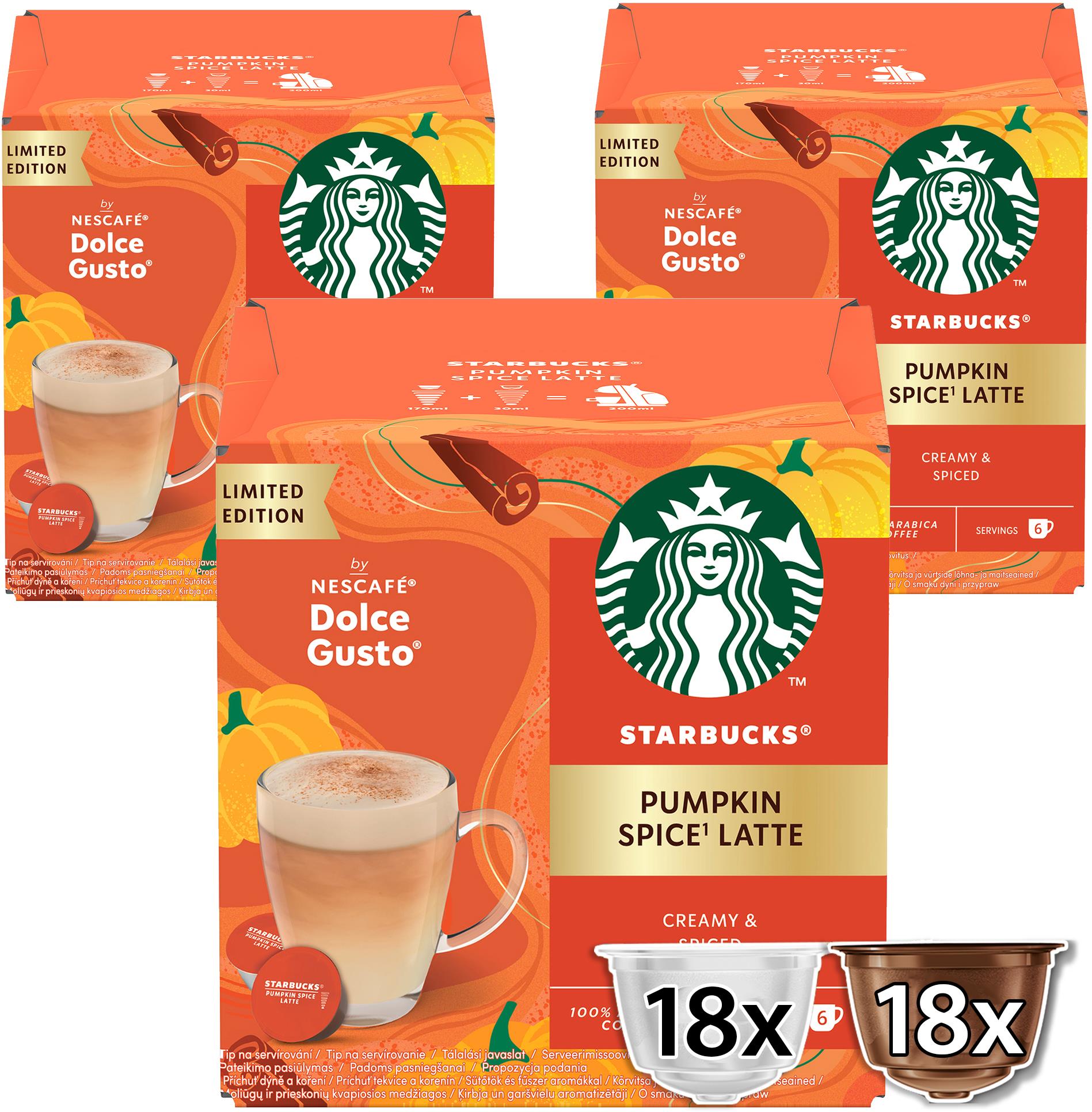 STARBUCKS® Pumpkin Spice Latte by NESCAFÉ Dolce Gusto 3× 12 kapsúl