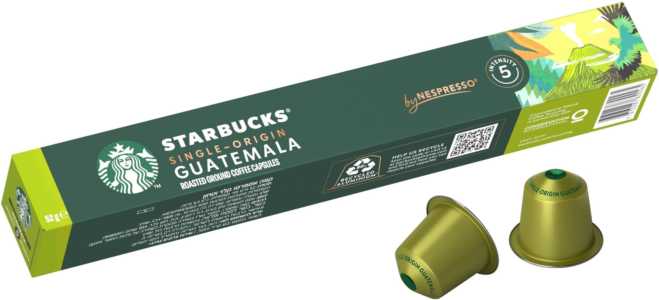 STARBUCKS® Single-Origin Guatemala by NESPRESSO®, Blonde roast kávové kapsule, 10 kapsúl v balení