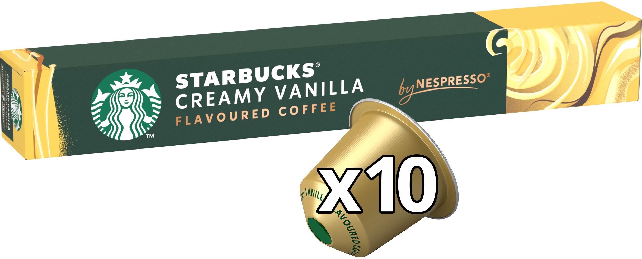 STARBUCKS® Creamy Vanilla by NESPRESSO®, Blonde Roast kávové kapsuly, 10 kapsúl v balení